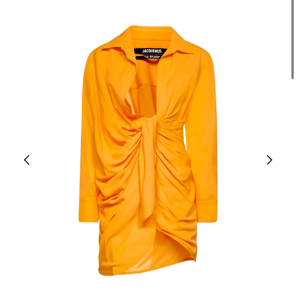 Jacquemus La Robe Bahia orange Le Splash dress